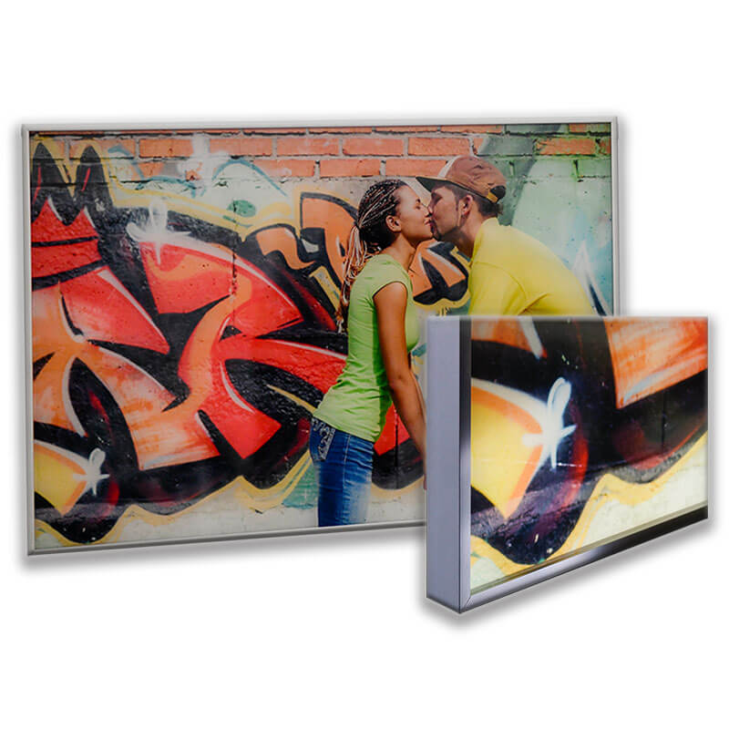 LED-Glasbild im Alu-Rahmen Image